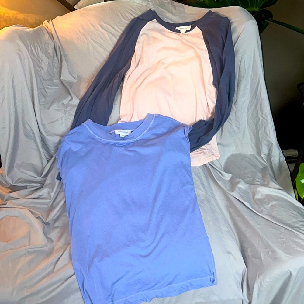 TREASURE & BOND BASEBALL LONG SLEEVE & MUSCLE SHORT SLEEVE SHIRTS